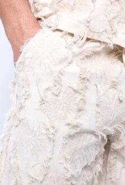 Ensemble chemise short uni effet lin