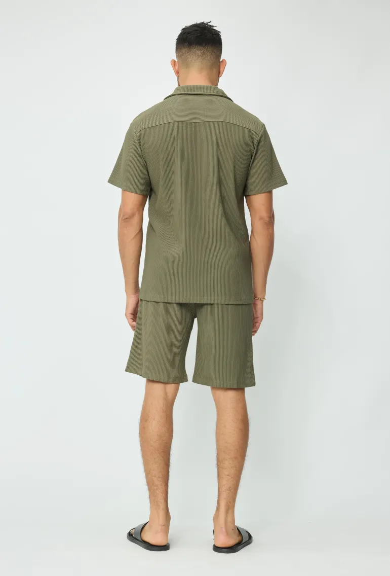 Ensemble chemise short uni