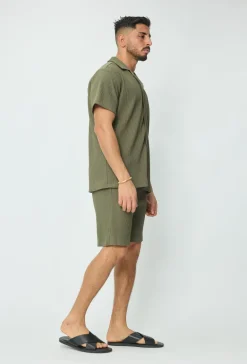 Ensemble chemise short uni