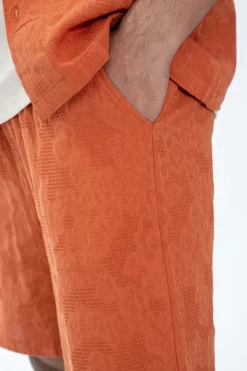 Ensemble chemise short uni décontracté