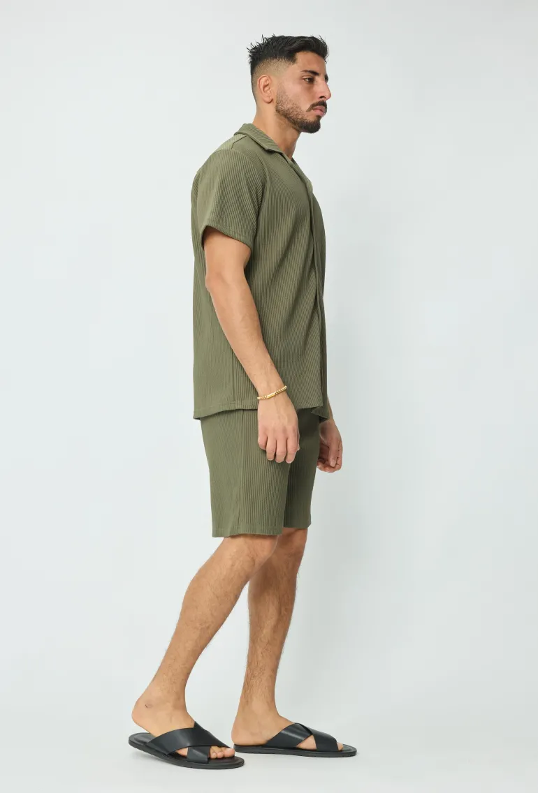 Ensemble chemise short uni