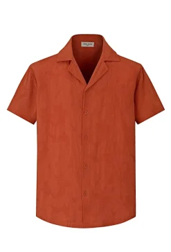 Ensemble chemise short uni décontracté