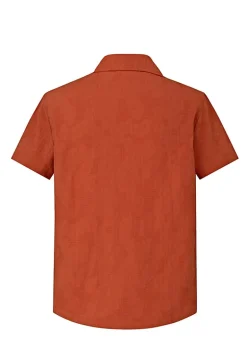 Ensemble chemise short uni décontracté