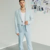 Ensemble classic veste et pantalon bi couleur