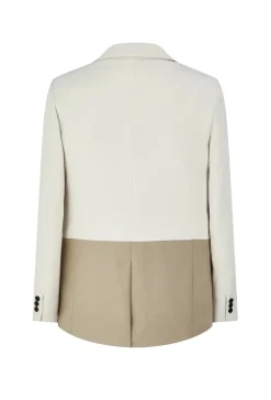 Ensemble classic veste et pantalon bi couleur