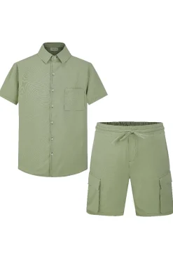 Ensemble décontracté en tissu texturé