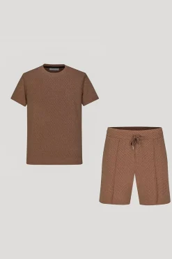 Ensemble décontracté texturé tshirt short