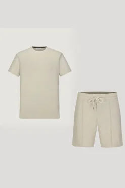 Ensemble décontracté texturé tshirt short