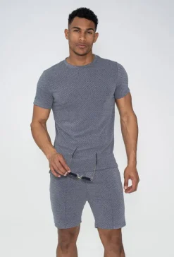 Ensemble décontracté texturé tshirt short