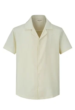 Ensemble décontracté uni chemise short
