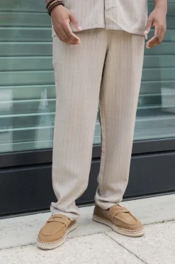 Ensemble de chemise à manches courtes et pantalon avec taille à cordon