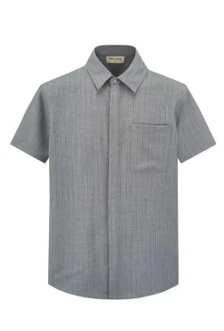 Ensemble de chemise à manches courtes et pantalon avec taille à cordon