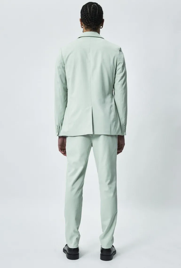Ensemble de costume croisé ceinture à noué