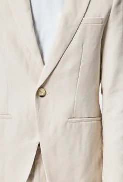 Ensemble de costume décontracté effet lin