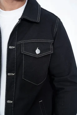 Ensemble denim noir délavé