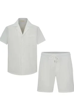 Ensemble détente uni chemise short