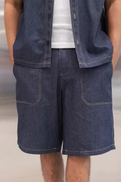 Ensemble en jean chemise et shorts