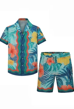 Ensemble exotique aux motifs vifs
