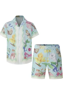 Ensemble léger aux motifs floraux