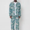 Ensemble oversize chemise pantalon à motif fleuri