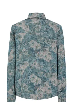 Ensemble oversize chemise pantalon à motif fleuri
