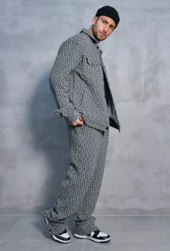 Ensemble oversized à motifs abstraits