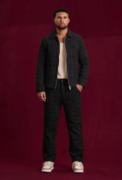 Ensemble pantalon en tissu tricote avec style courte