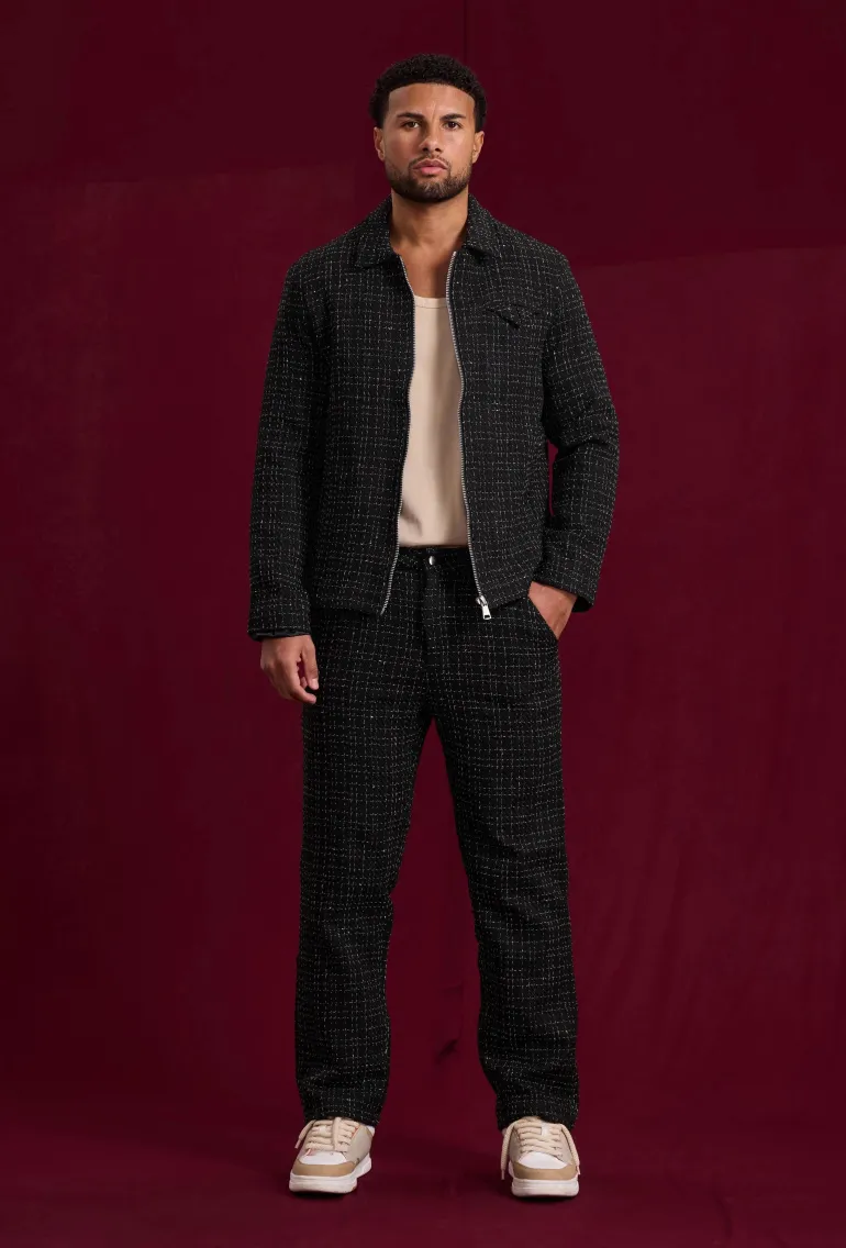 Ensemble pantalon en tissu tricote avec style courte