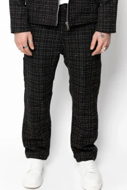Ensemble pantalon en tissu tricote avec style courte