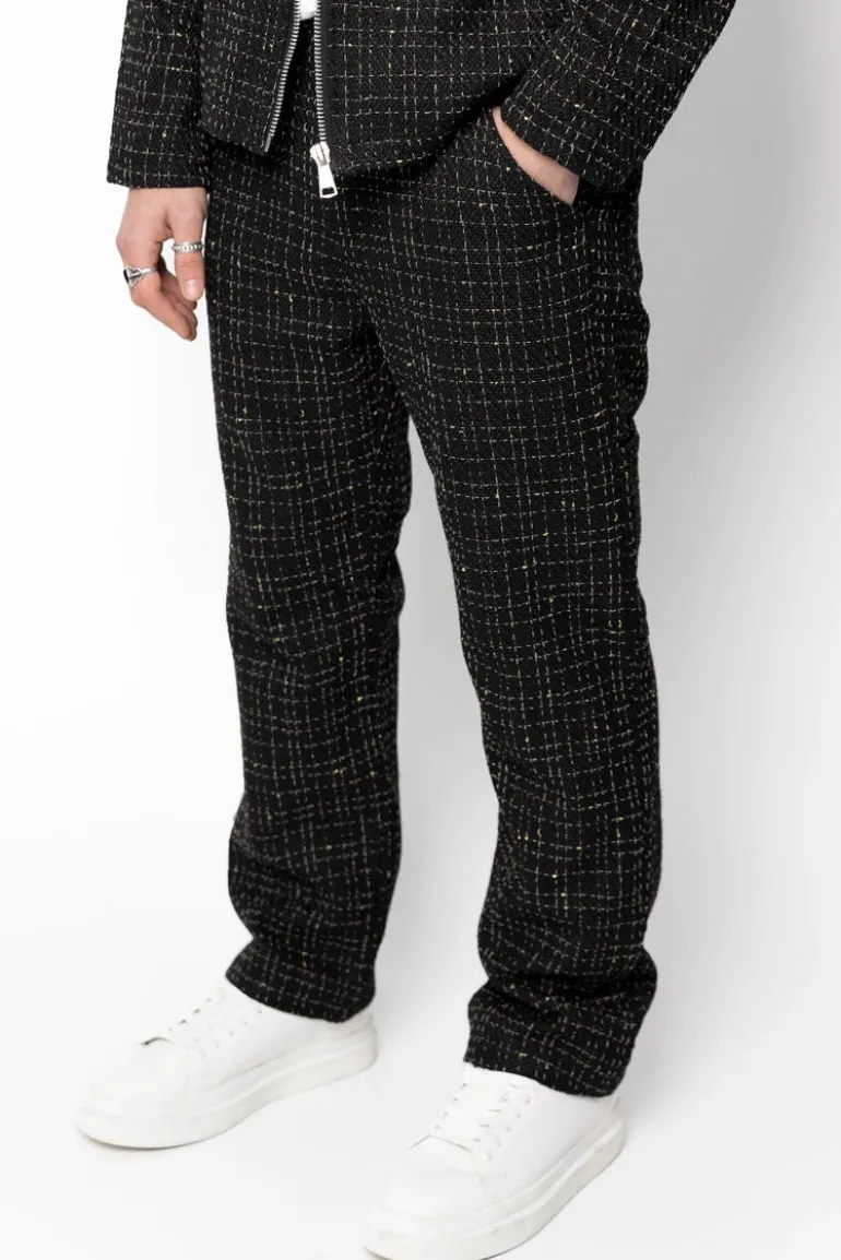 Ensemble pantalon en tissu tricote avec style courte