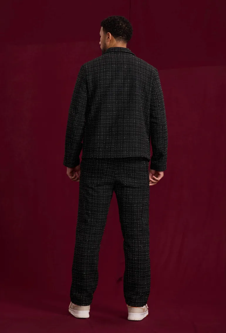 Ensemble pantalon en tissu tricote avec style courte