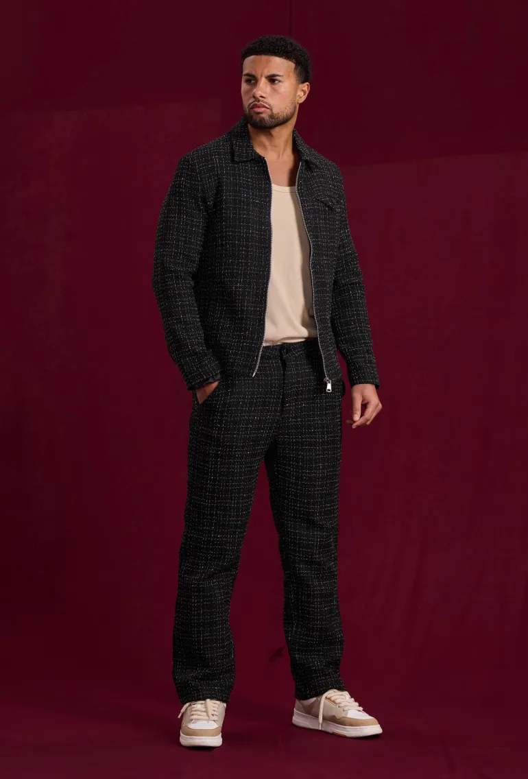 Ensemble pantalon en tissu tricote avec style courte