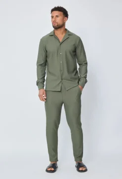 Ensemble plissé chemise et pantalon