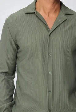 Ensemble plissé chemise et pantalon