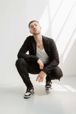 Ensemble plissé chemise et pantalon