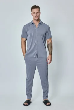 Ensemble plissé chemise pantalon