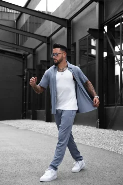 Ensemble plissé chemise pantalon
