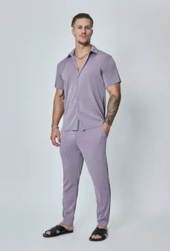 Ensemble plissé chemise pantalon