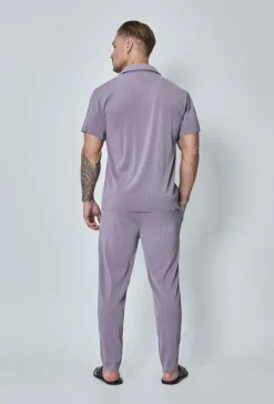 Ensemble plissé chemise pantalon