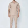 Ensemble plissé t-shirt et pantalon