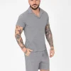 Ensemble polo short maille piquée