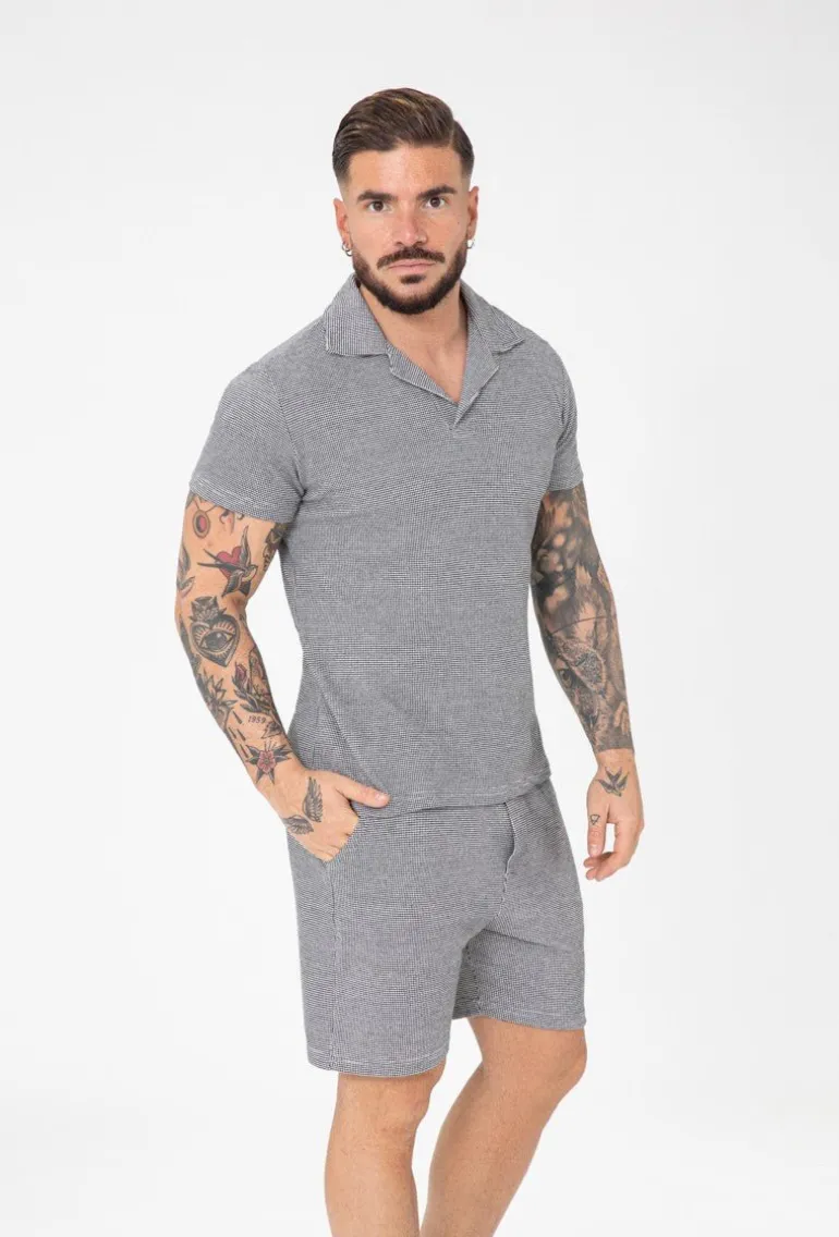 Ensemble polo short maille piquée