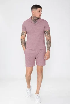 Ensemble polo short maille piquée