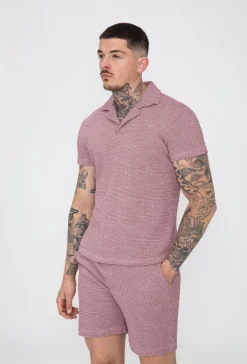 Ensemble polo short maille piquée