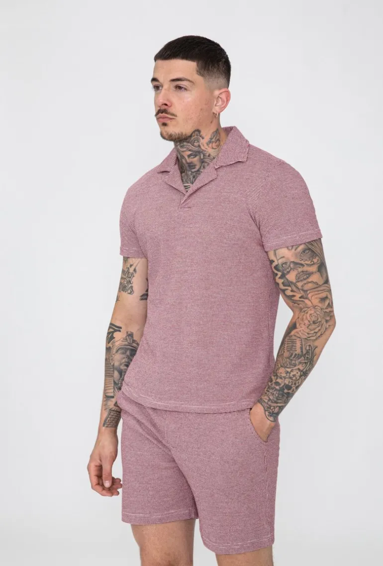 Ensemble polo short maille piquée