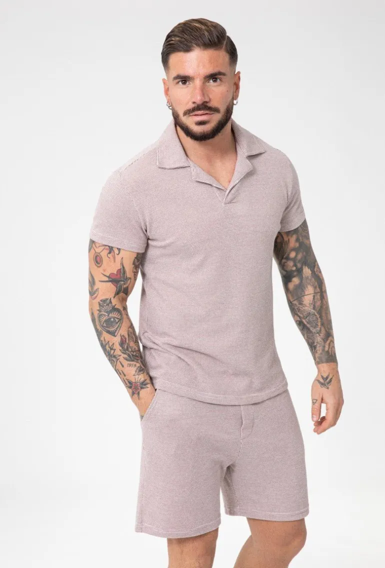 Ensemble polo short maille piquée