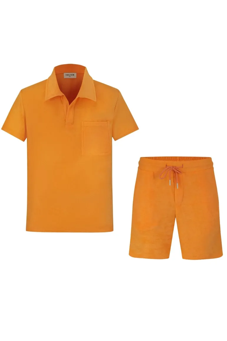 Ensemble polo short texturé