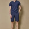Ensemble polo short uni effet lin