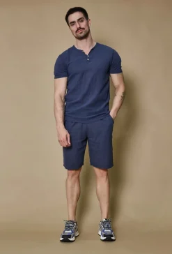 Ensemble polo short uni effet lin