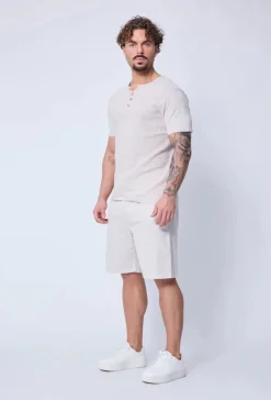 Ensemble polo short uni effet lin